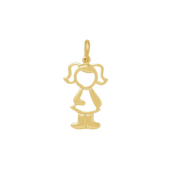 Pendente Menino/Menina Banhado a Ouro