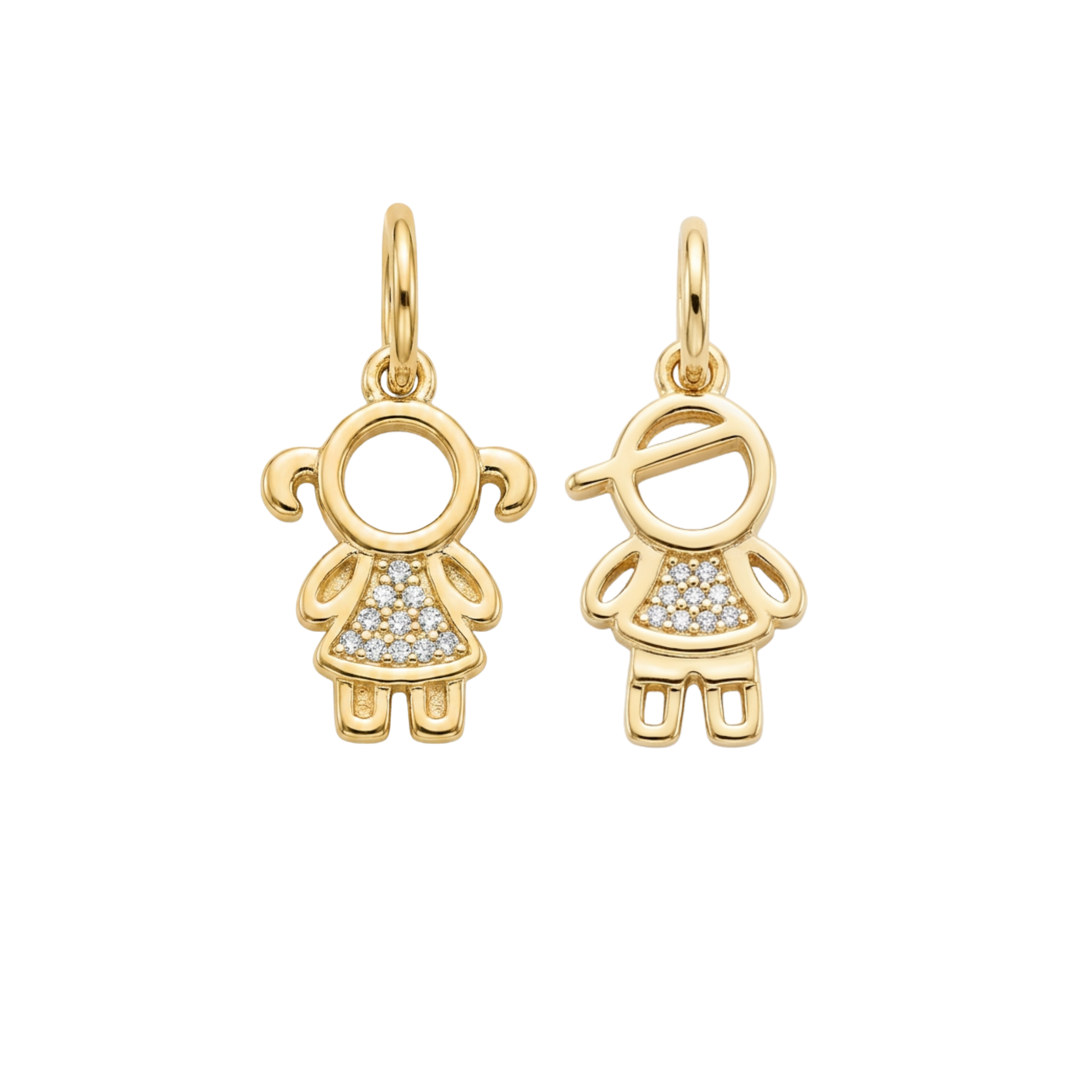 Boy/Girl Pendant in Gold Plated