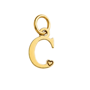 Colgante de Letra Bañado en Oro