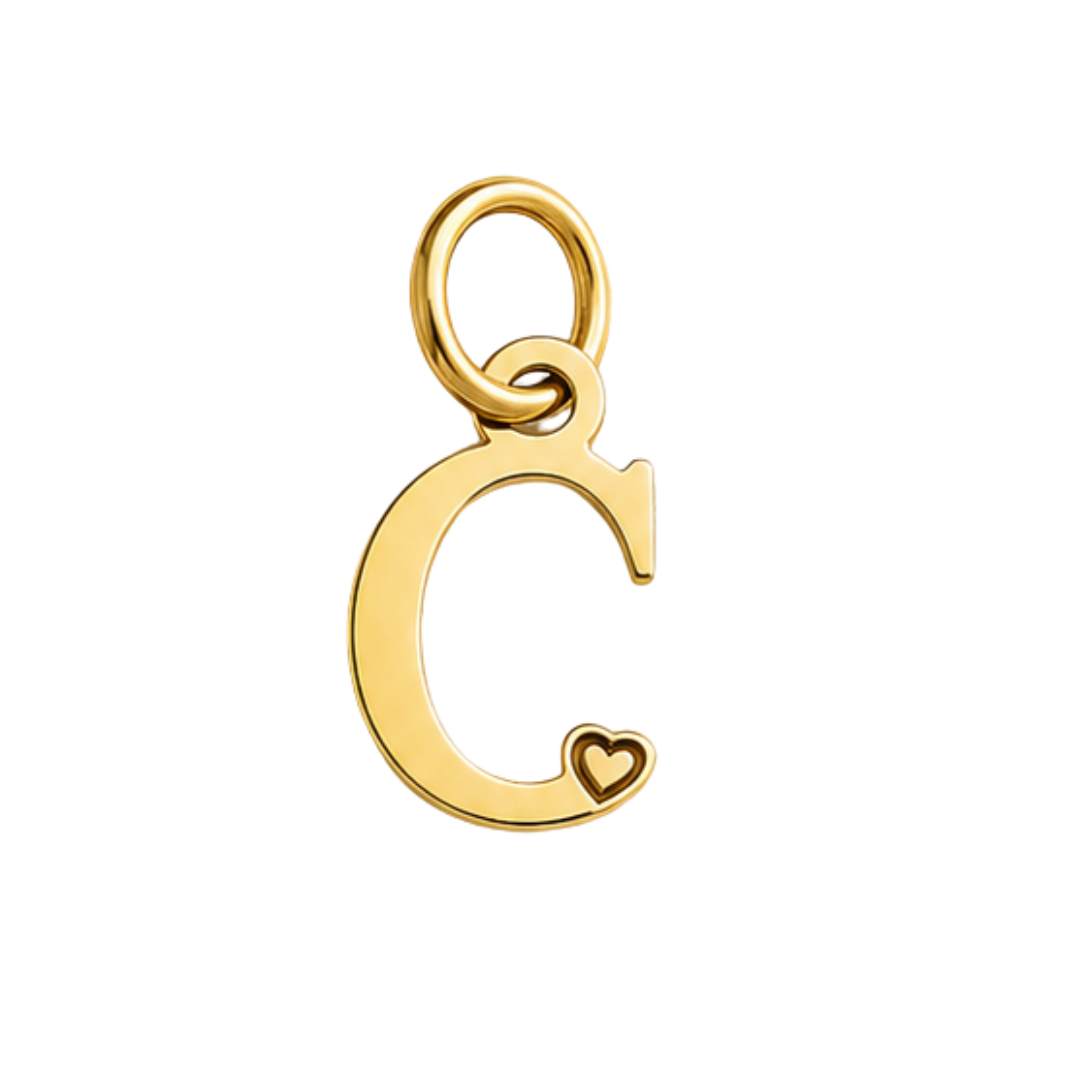Colgante de Letra Bañado en Oro