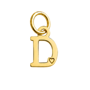 Colgante de Letra Bañado en Oro