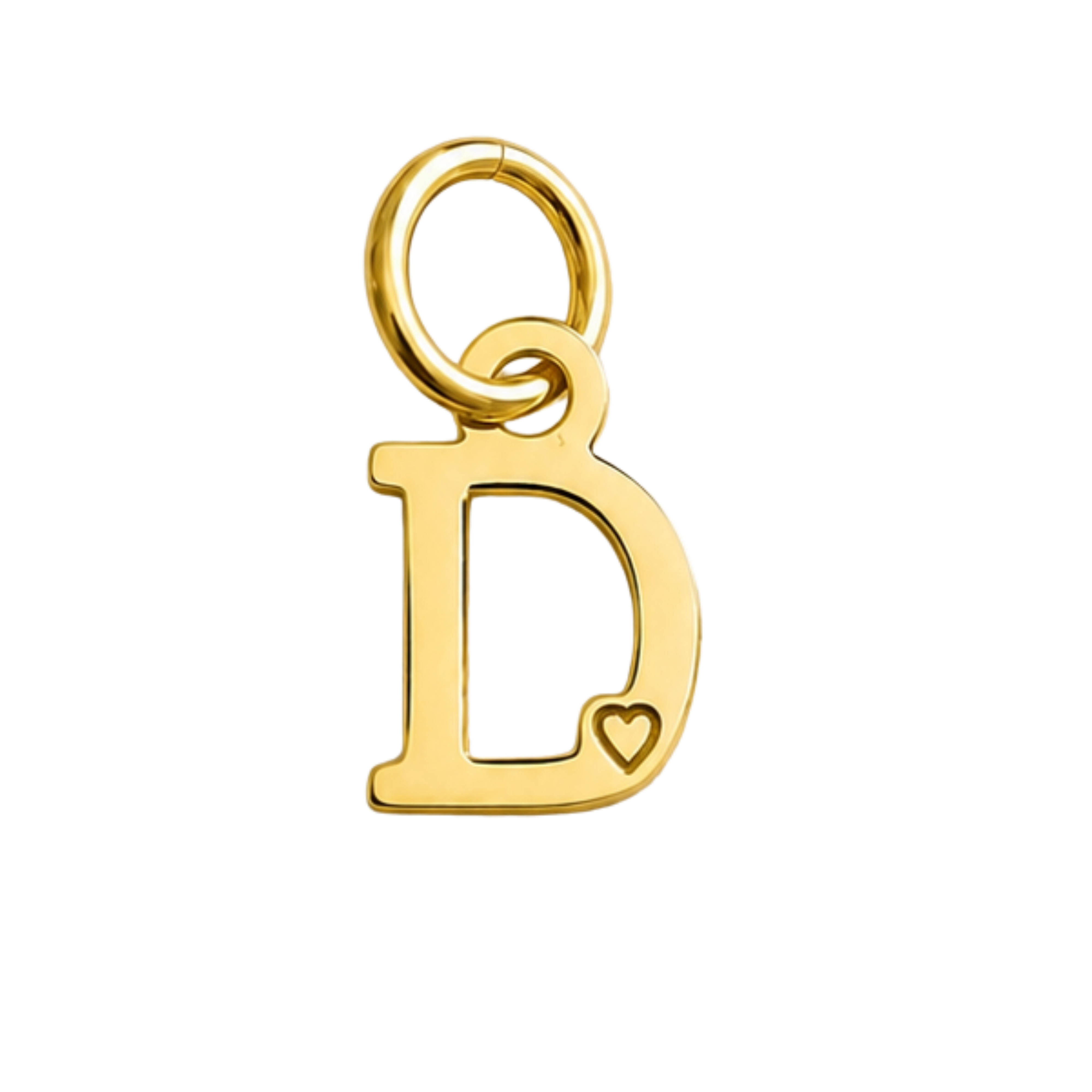 Colgante de Letra Bañado en Oro