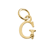 Colgante de Letra Bañado en Oro