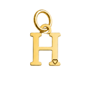 Colgante de Letra Bañado en Oro
