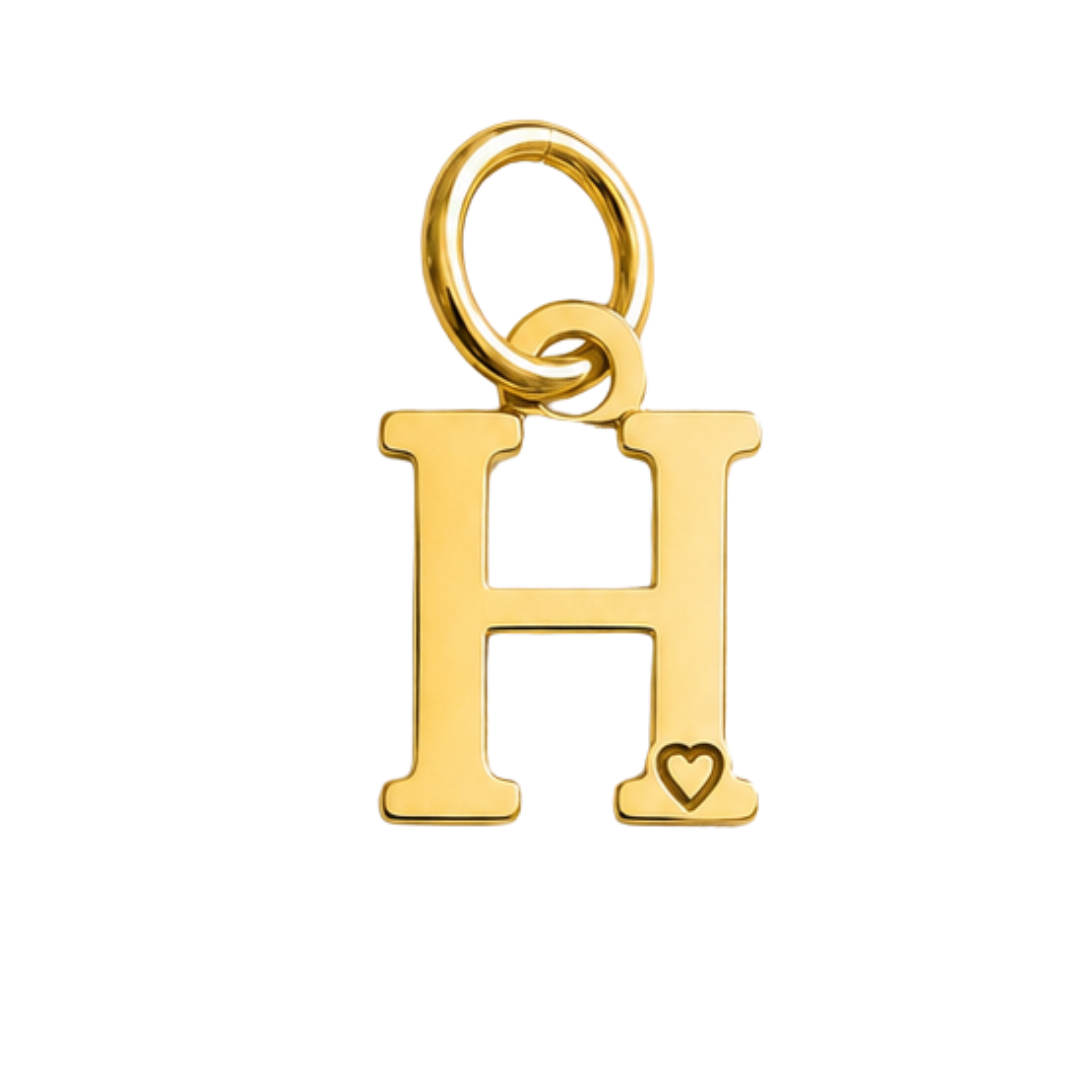 Colgante de Letra Bañado en Oro