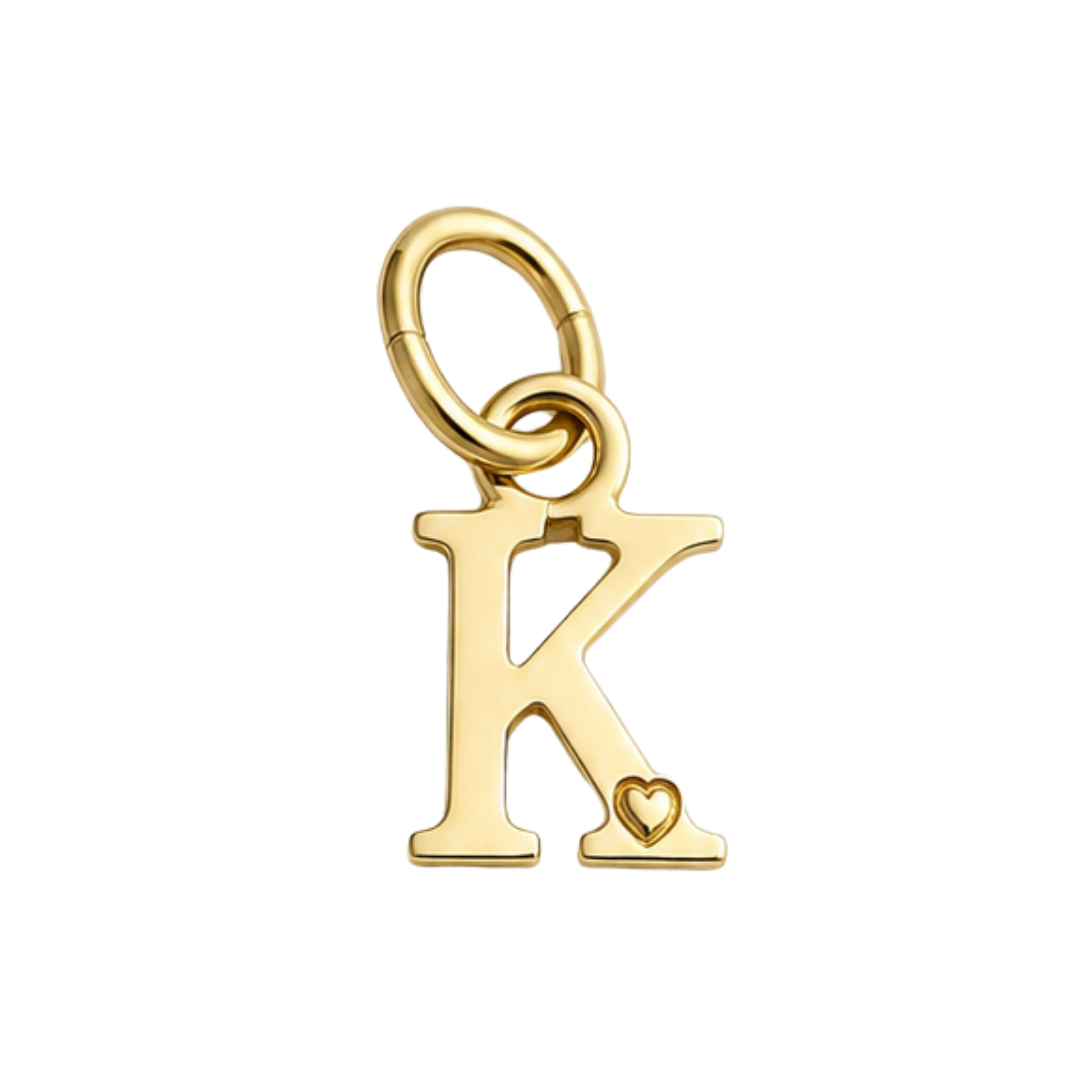 Colgante de Letra Bañado en Oro