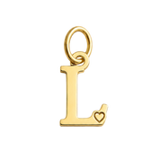 Colgante de Letra Bañado en Oro