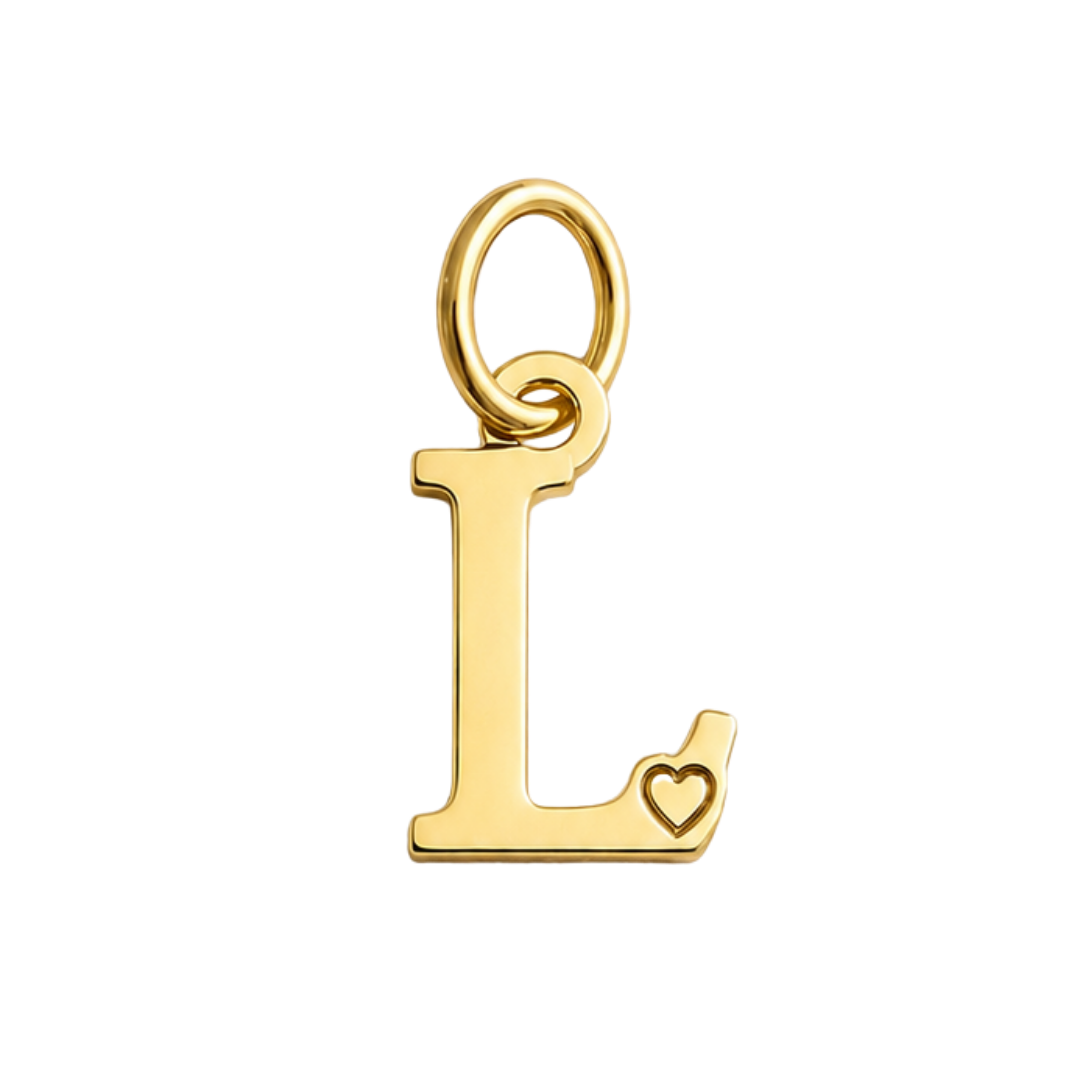 Colgante de Letra Bañado en Oro
