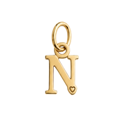 Colgante de Letra Bañado en Oro