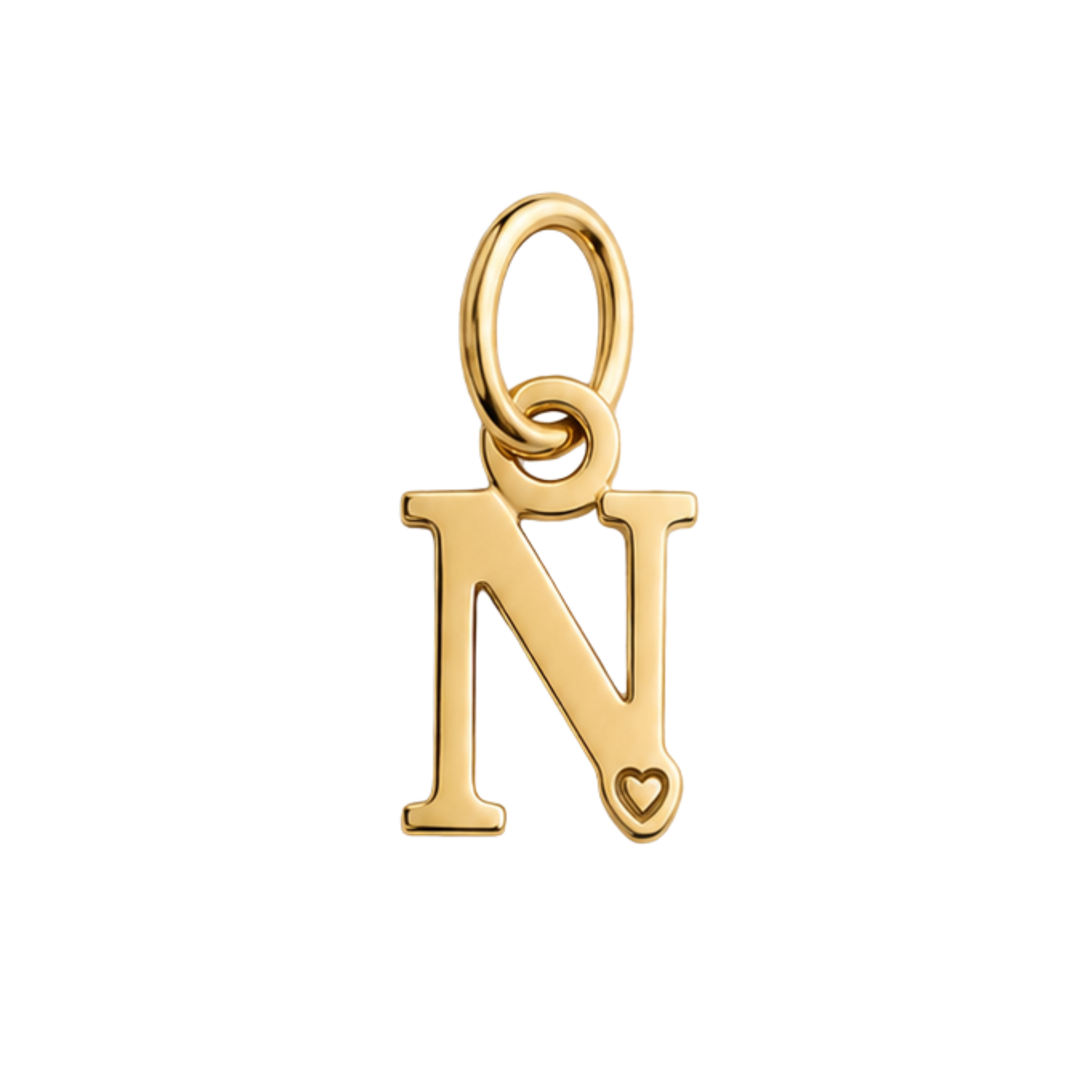 Colgante de Letra Bañado en Oro