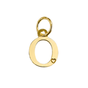Colgante de Letra Bañado en Oro