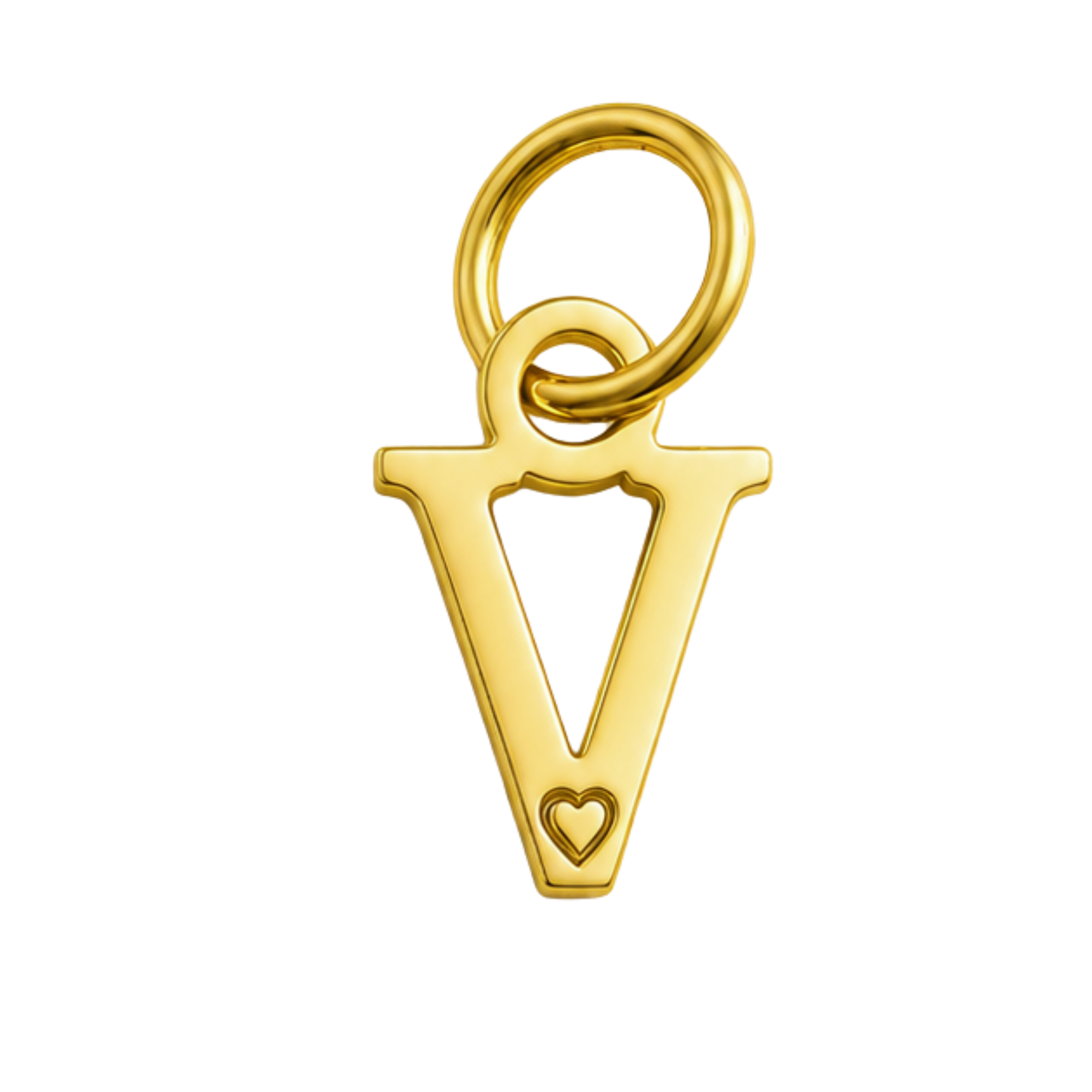 Colgante de Letra Bañado en Oro