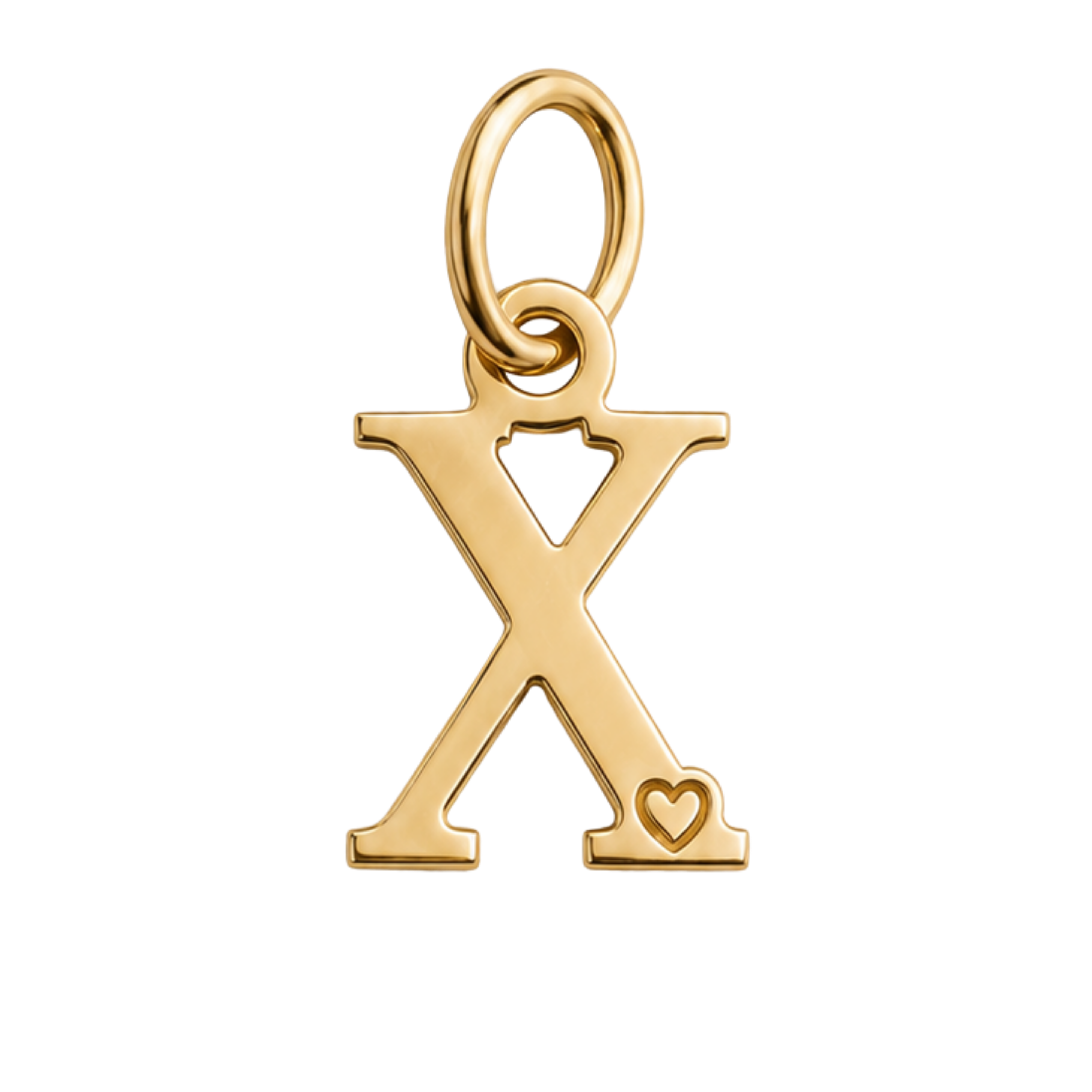 Colgante de Letra Bañado en Oro