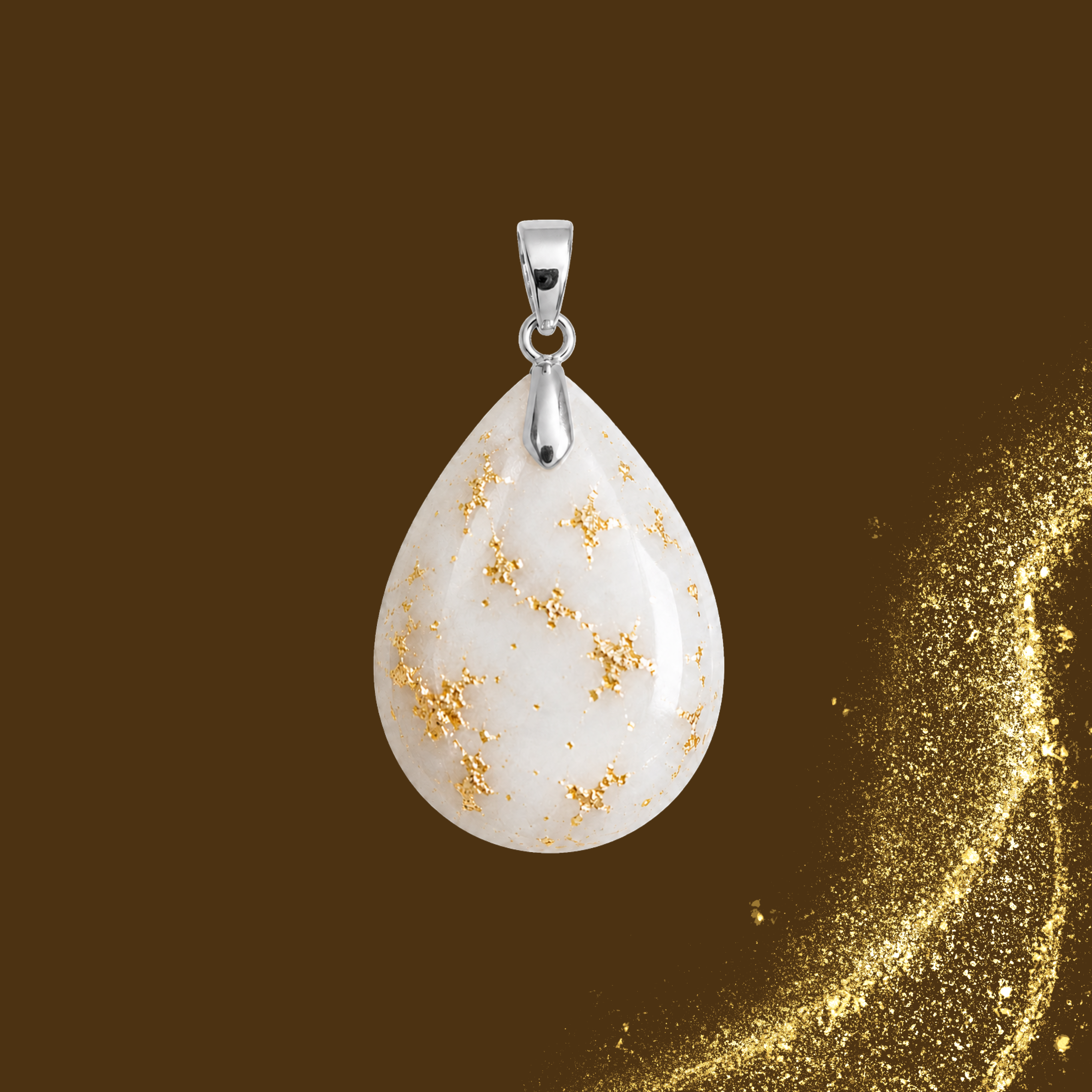 Pendente Adicional com Folha de Ouro