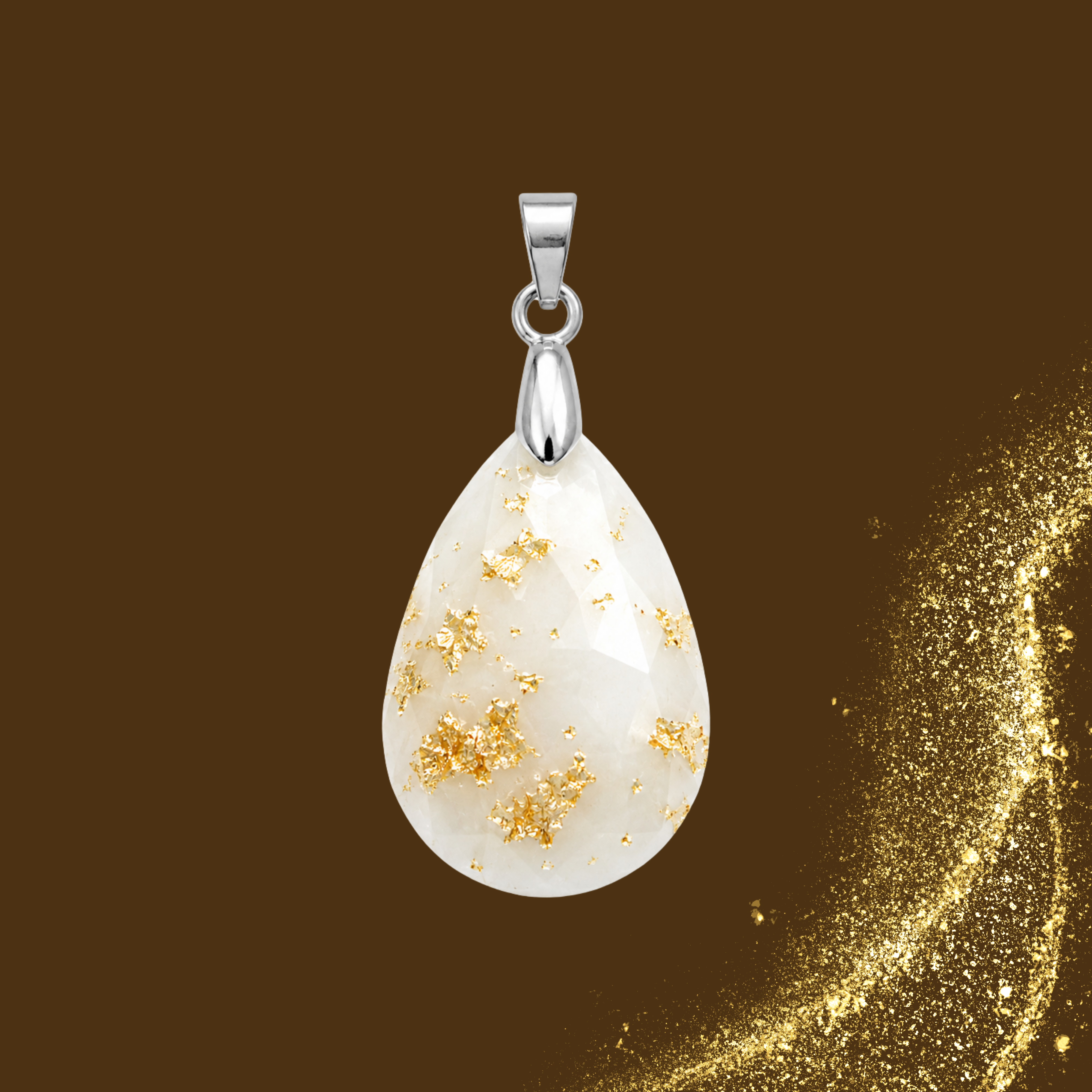 Pendente Adicional com Folha de Ouro