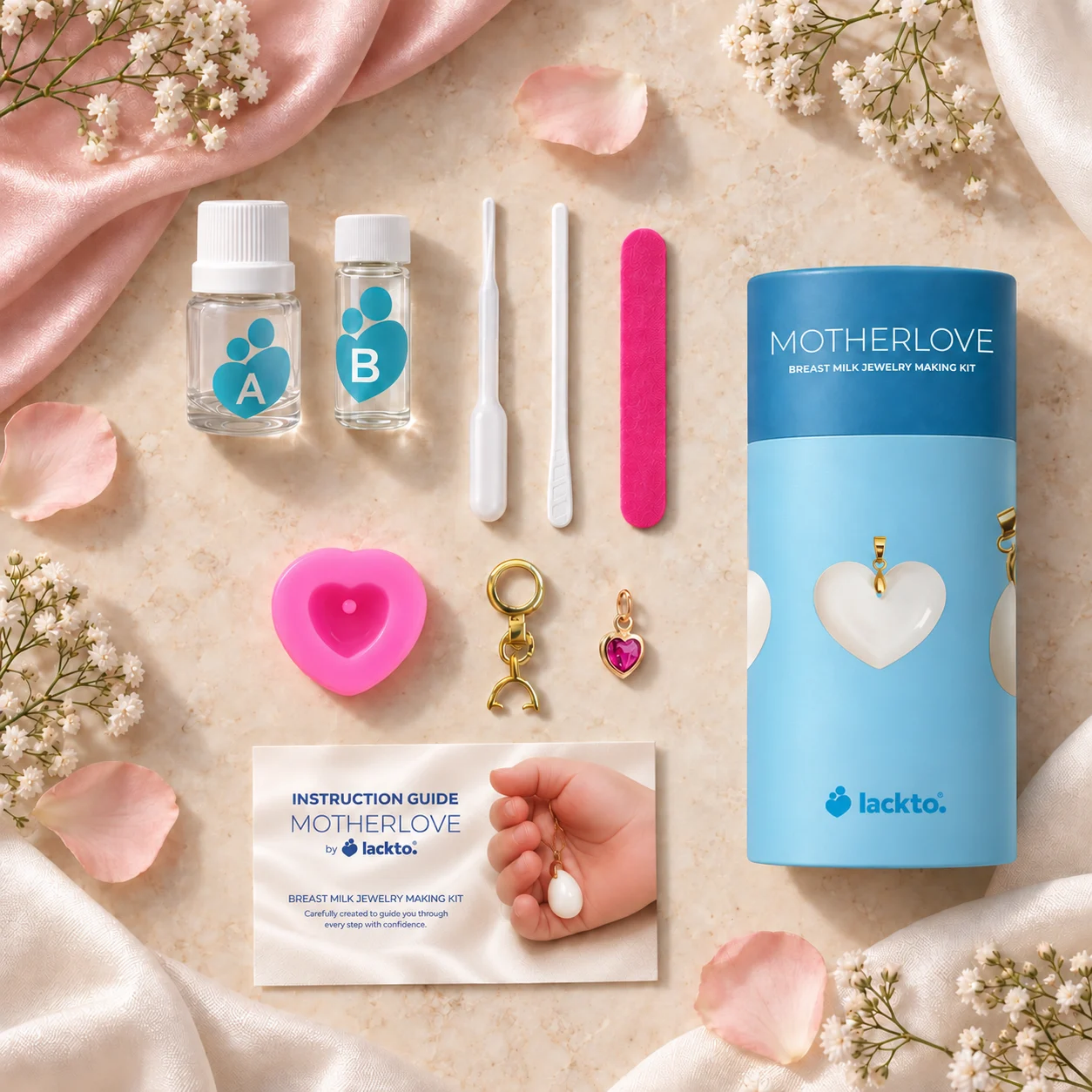 Mini Gota Lapidada Corazón de Mamá
