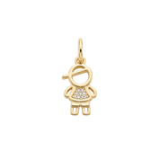 Colgante Niño/Niña Bañado en Oro