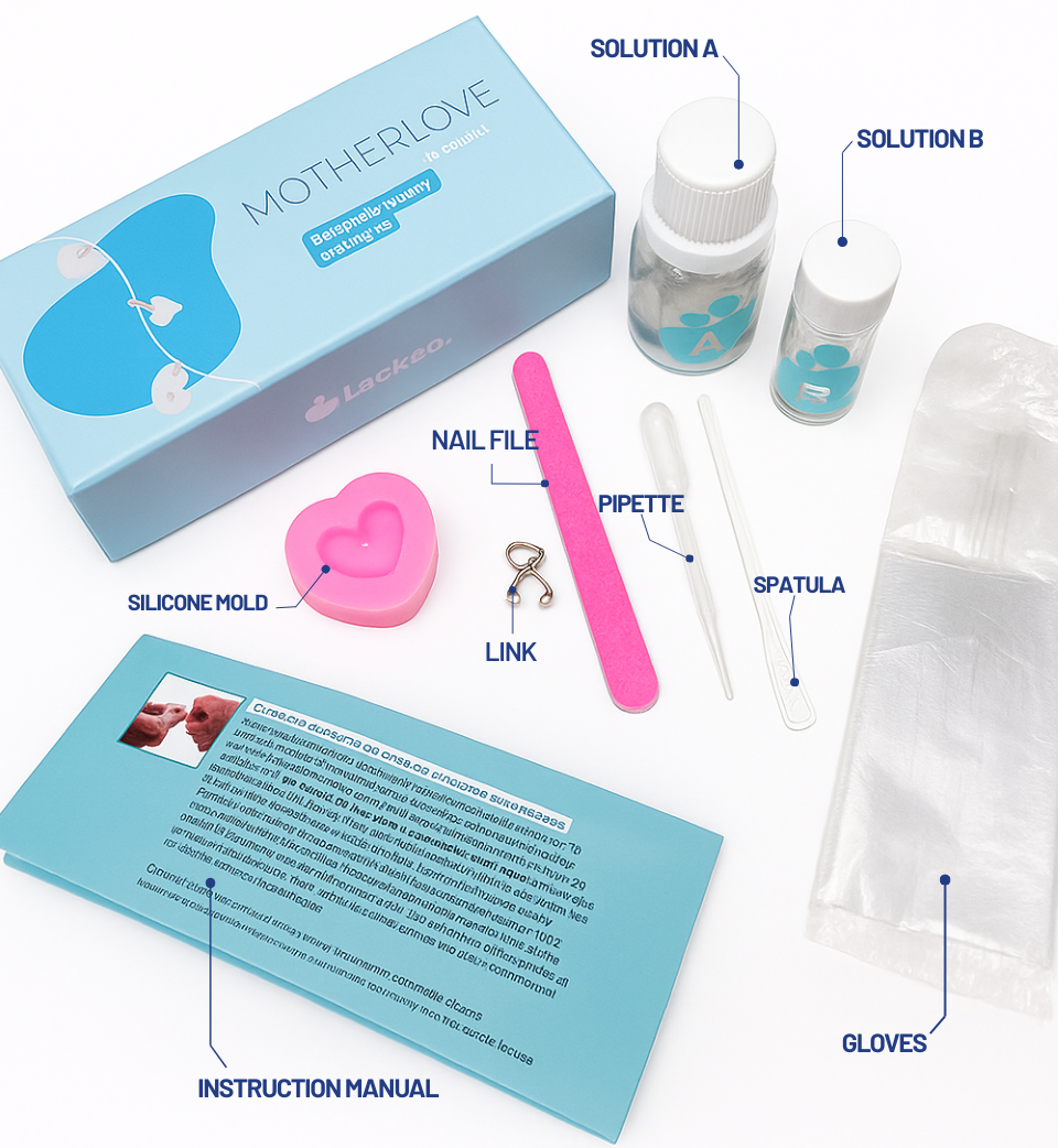 Ciondolo Cuore Intrecciato – Gioiello di Latte Materno