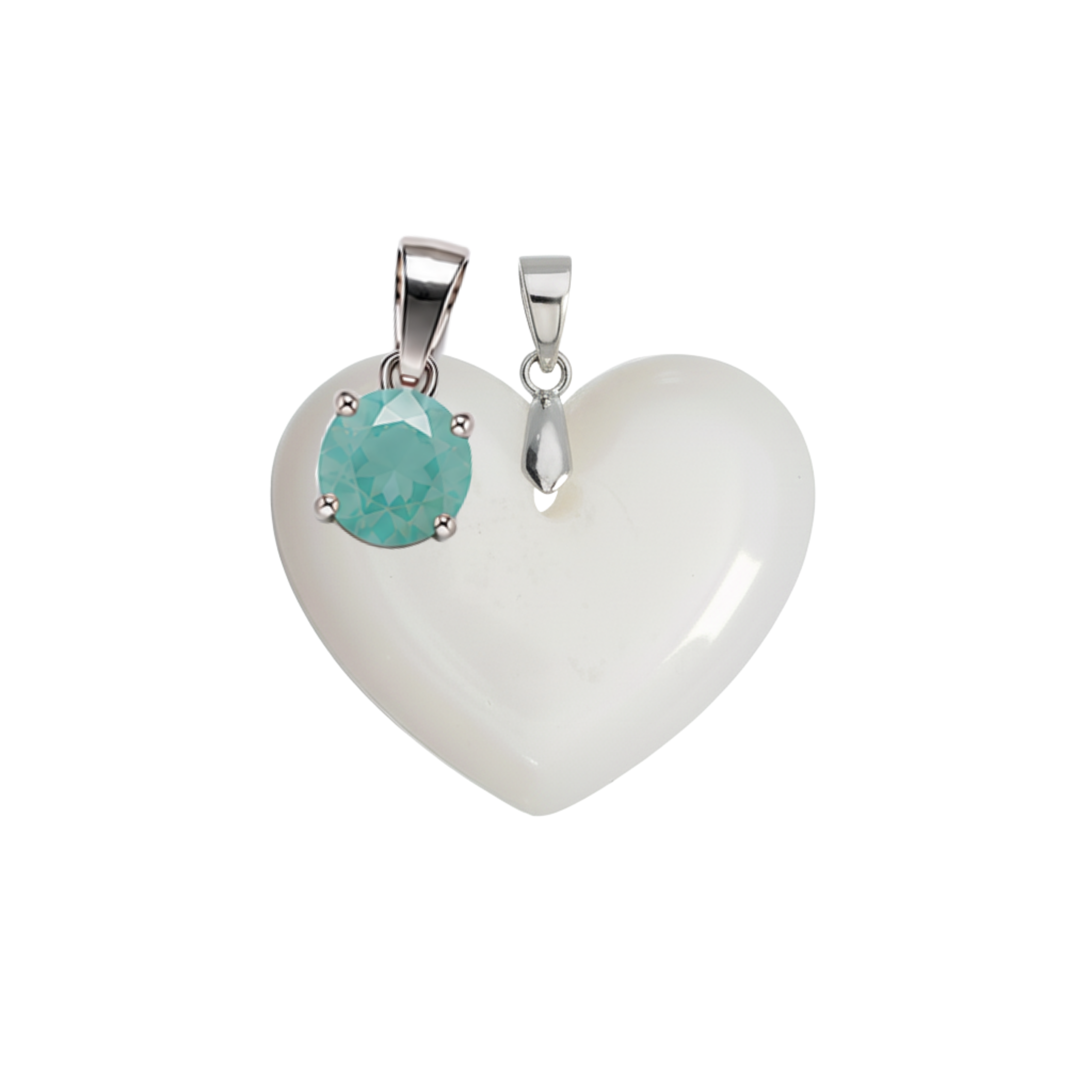 Corazón Gordito Adicional con Colgante del Mes de Nacimiento