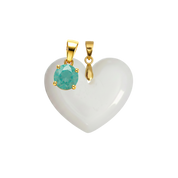 Corazón Gordito Adicional con Colgante del Mes de Nacimiento
