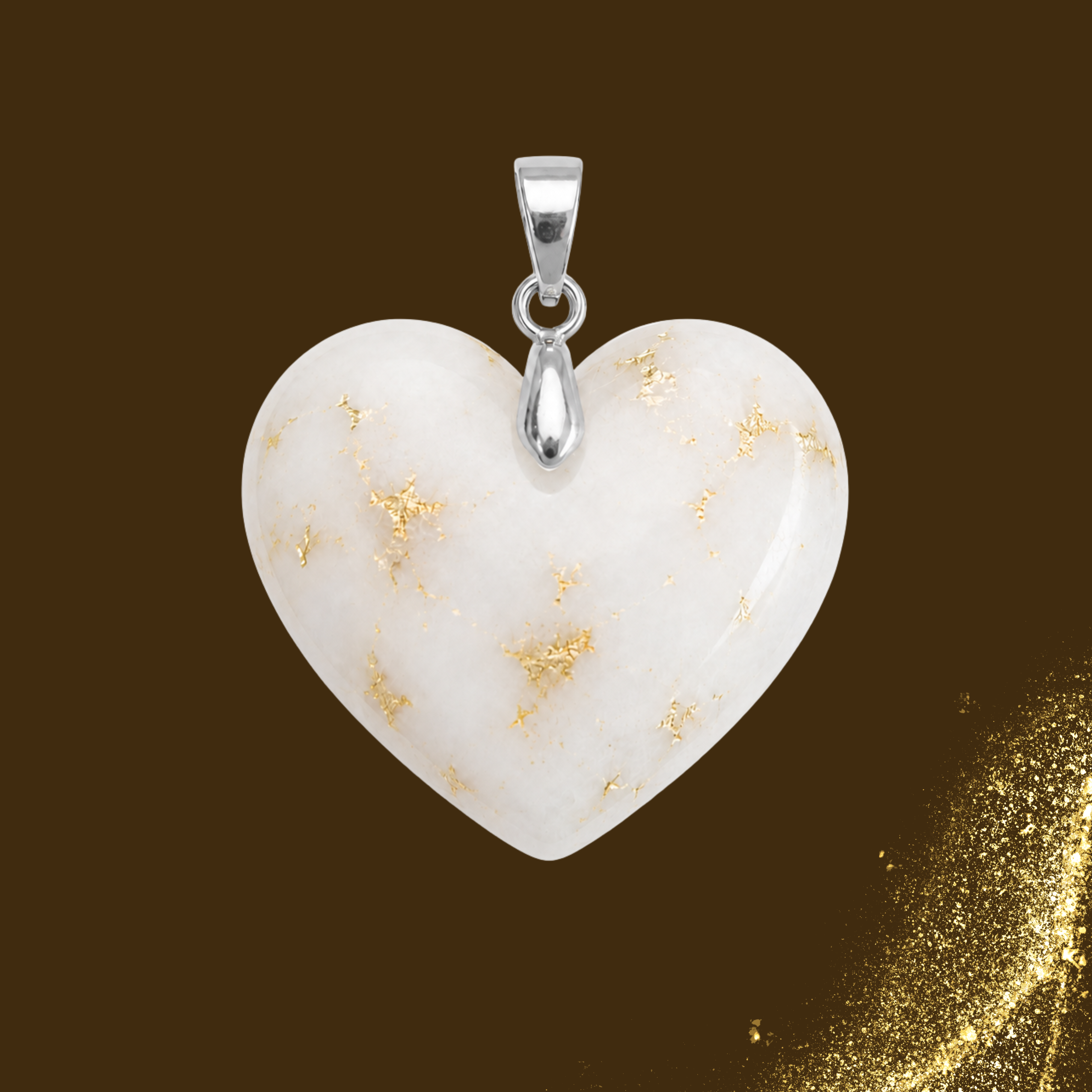 Pendentif Supplémentaire avec Feuille d’Or  – Kit Non Inclus 