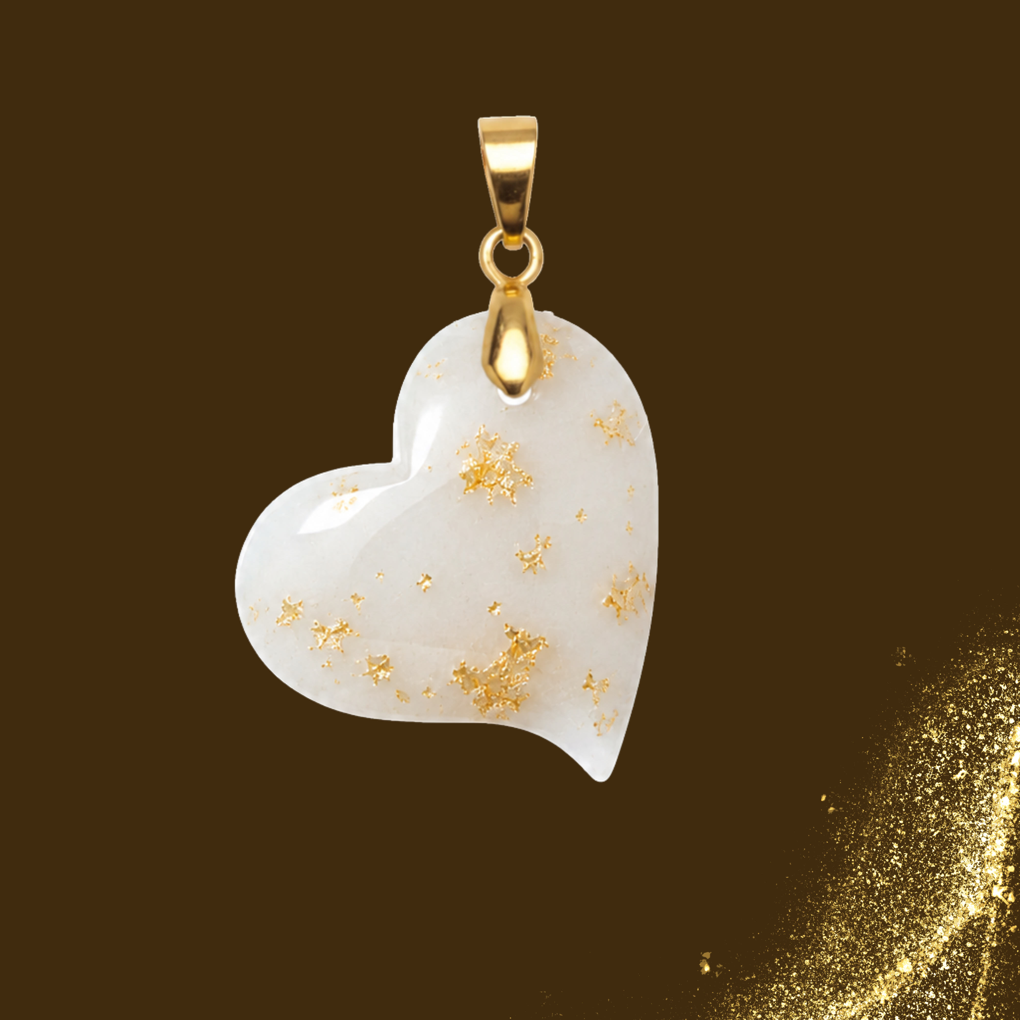 Pendentif Supplémentaire avec Feuille d’Or  – Kit Non Inclus 
