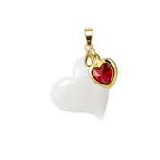 Twisted Heart with Ruby Heart