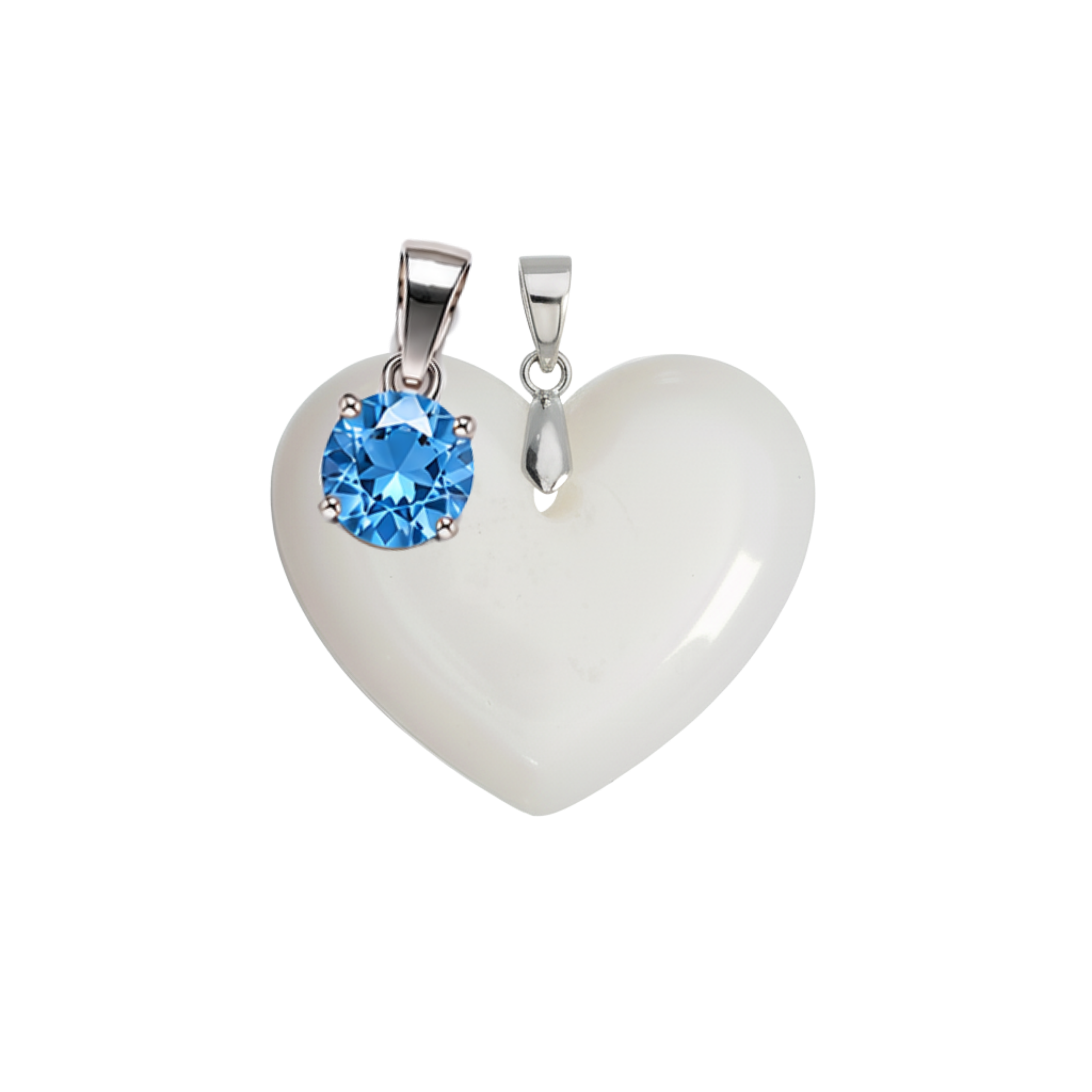 Corazón Gordito Adicional con Colgante del Mes de Nacimiento