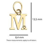 Letter Pendant Gold Plated
