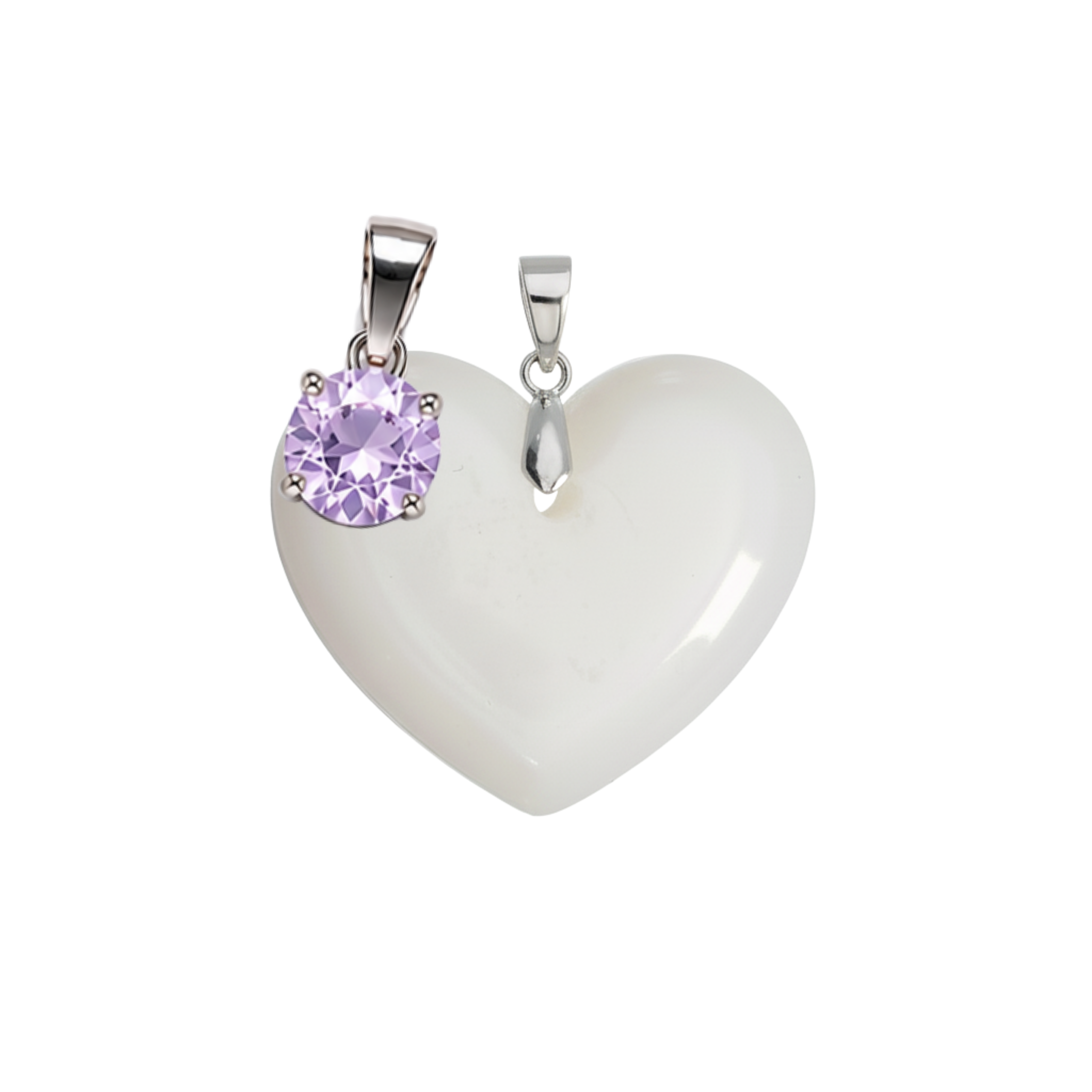 Corazón Gordito Adicional con Colgante del Mes de Nacimiento