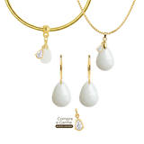 Gota Lapidada com Gota Zircônia