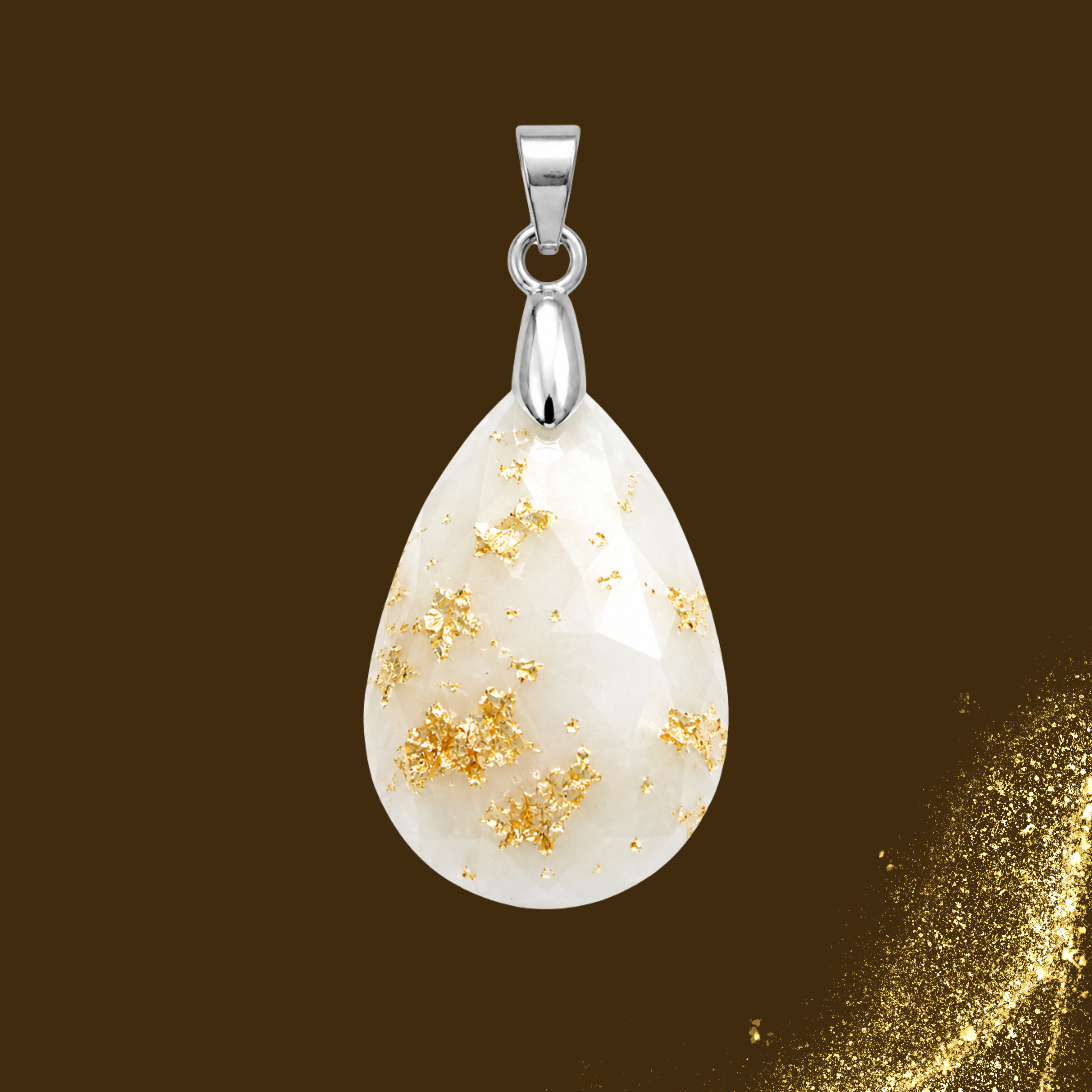 Pendentif Supplémentaire avec Feuille d’Or  – Kit Non Inclus 