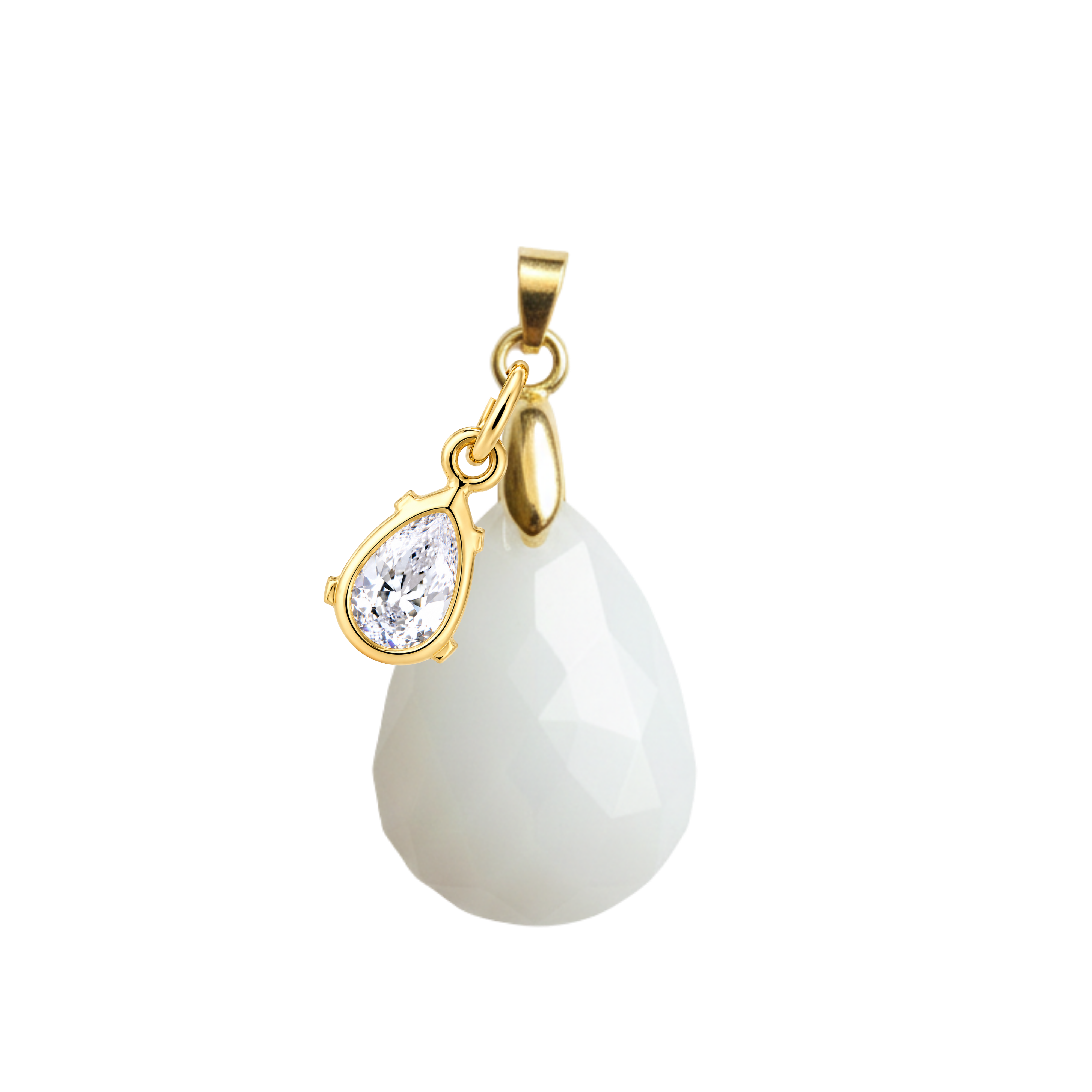 Diamond Drop with Zirconia Drop