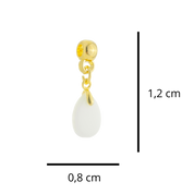 Mini Gota Reta com Coração Rubi