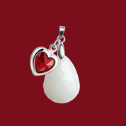 Pingente Adicional com Coração Rubi