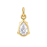 Gota de Circonita Bañada en Oro