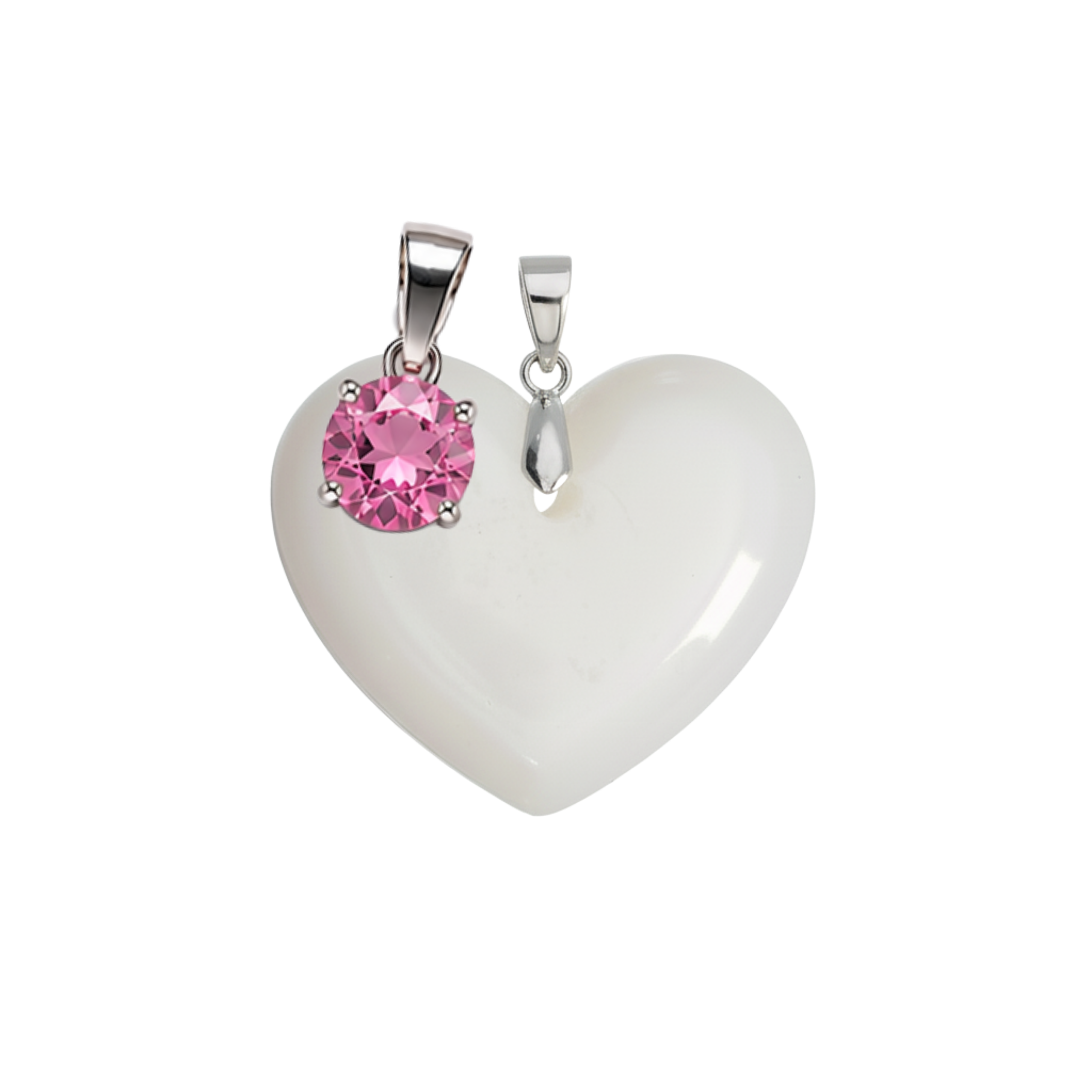 Corazón Gordito Adicional con Colgante del Mes de Nacimiento