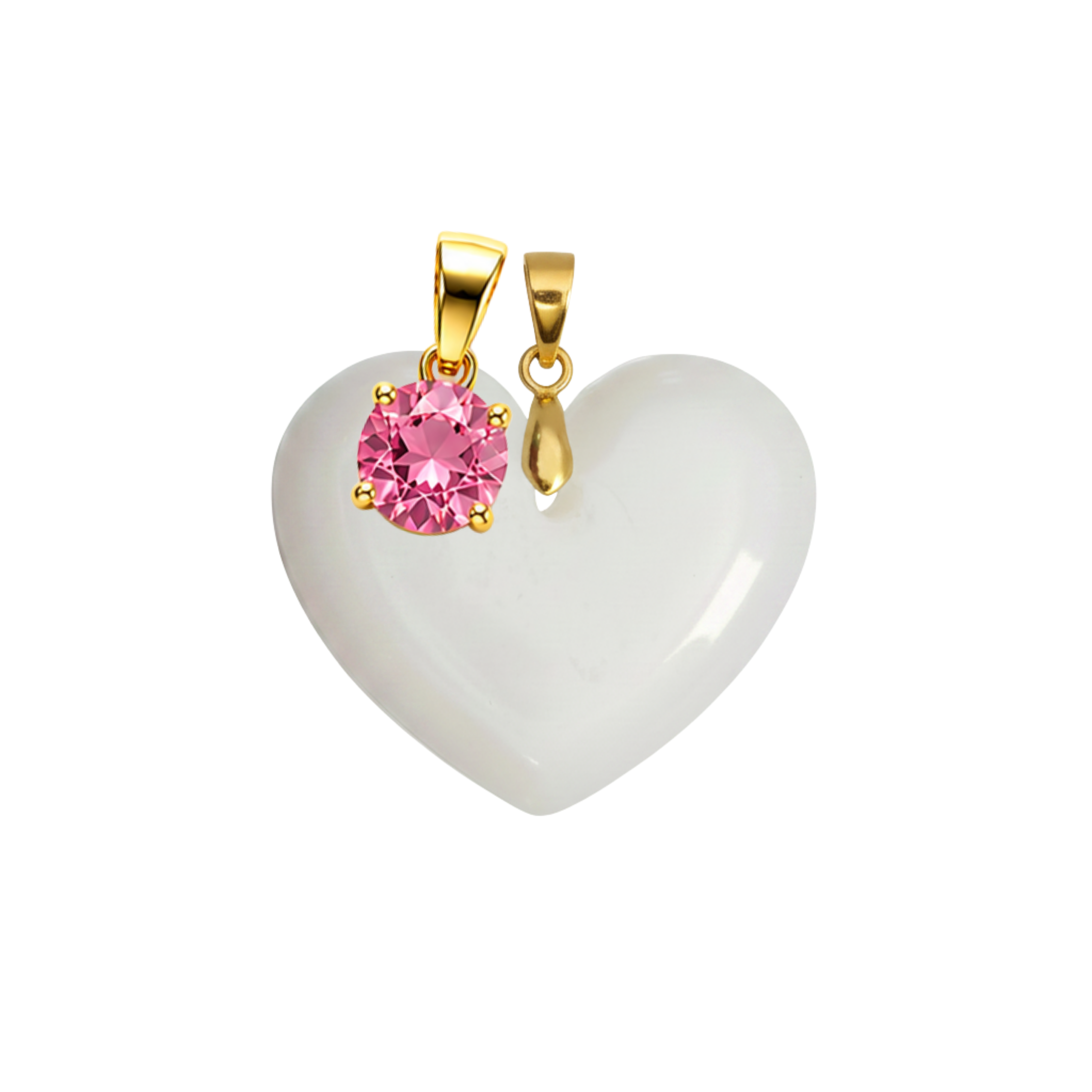 Corazón Gordito Adicional con Colgante del Mes de Nacimiento