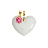 Corazón Gordito Adicional con Colgante del Mes de Nacimiento