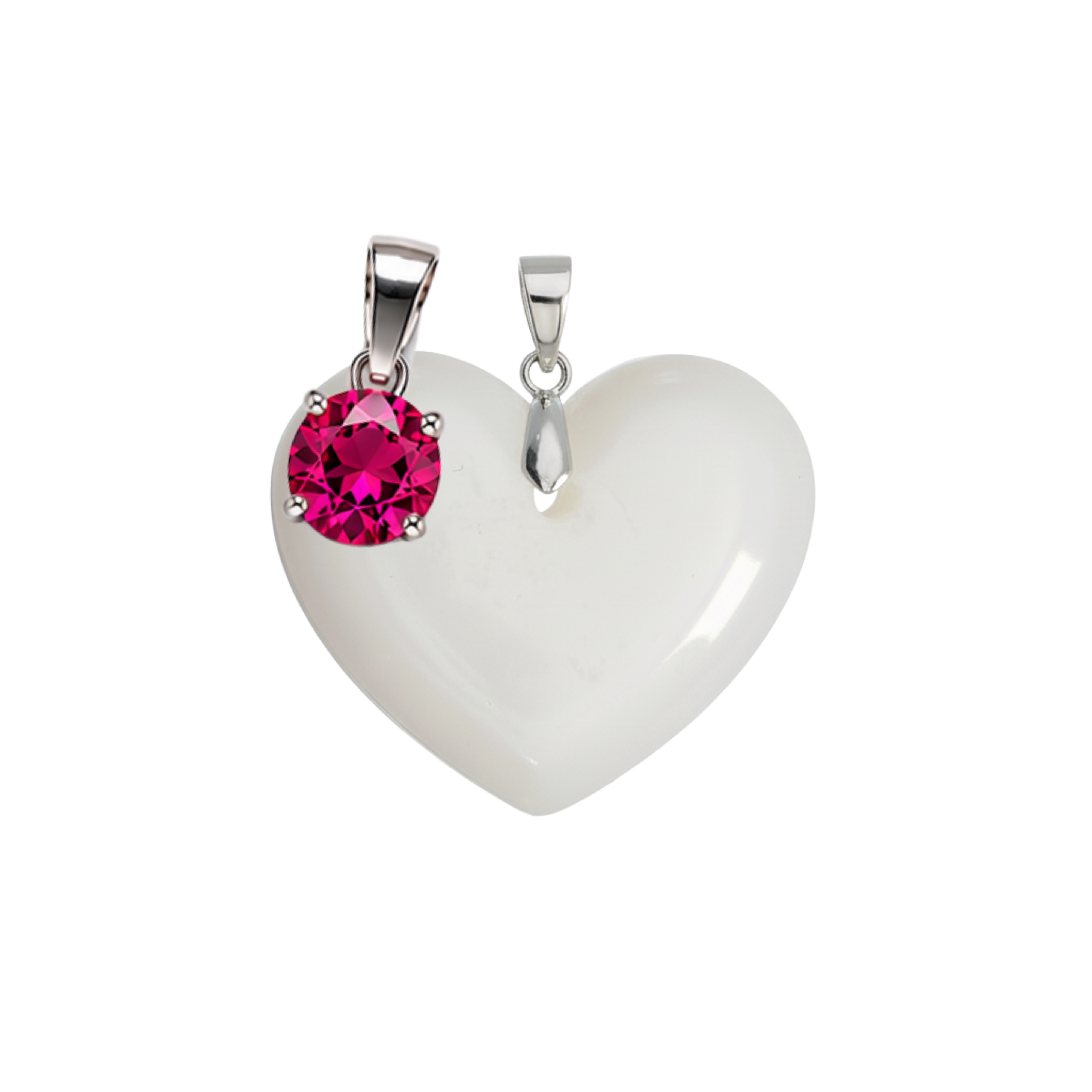 Corazón Gordito Adicional con Colgante del Mes de Nacimiento