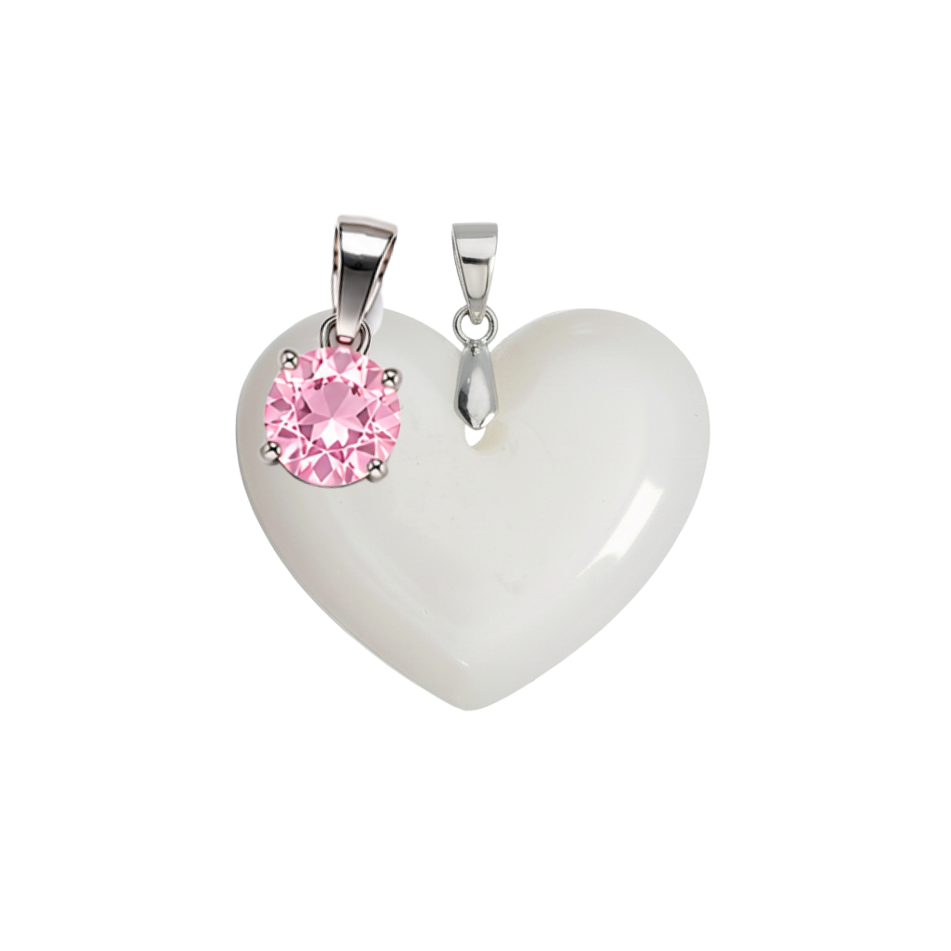 Corazón Gordito Adicional con Colgante del Mes de Nacimiento