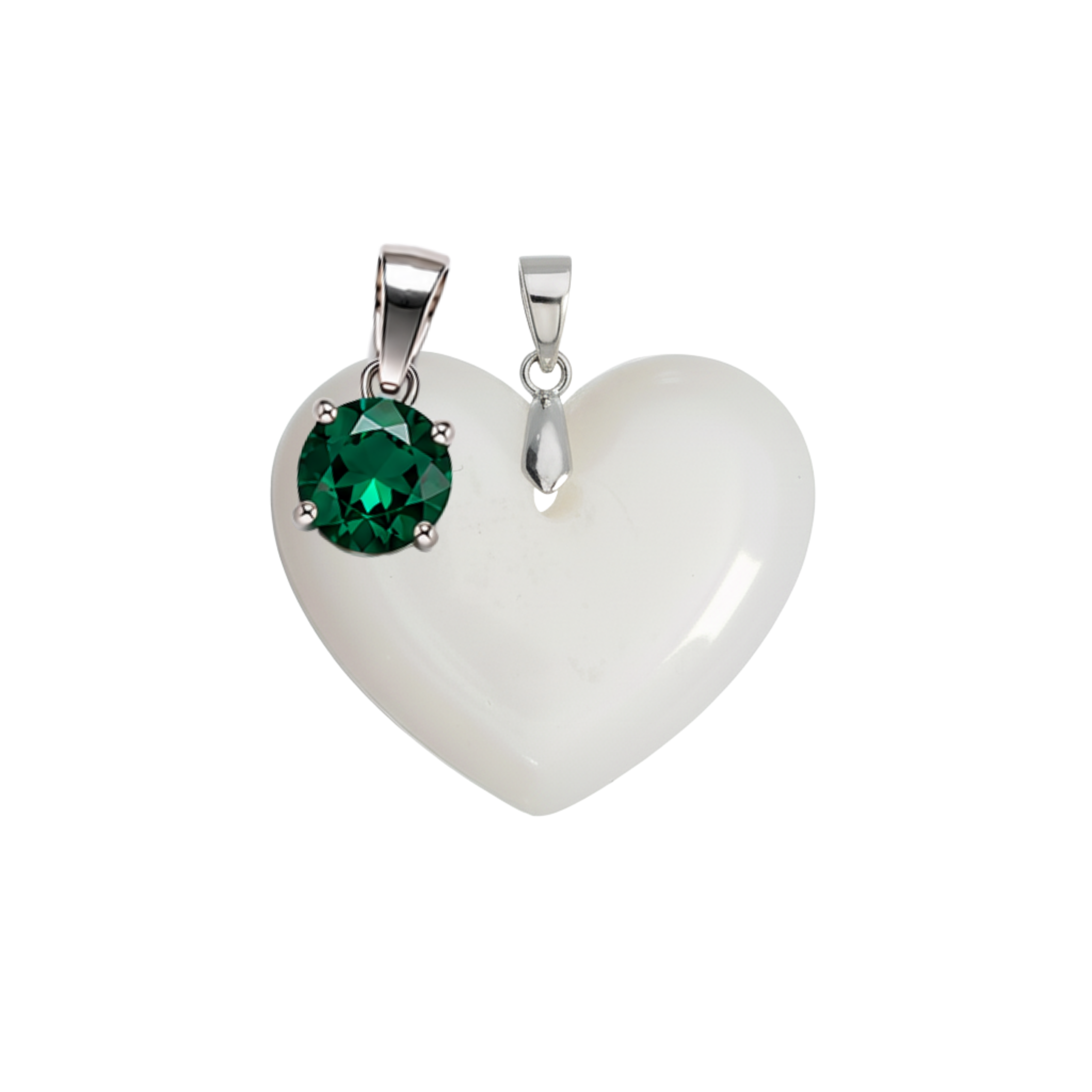 Corazón Gordito Adicional con Colgante del Mes de Nacimiento