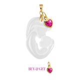 Madre y Bebé con Corazón de Mamá