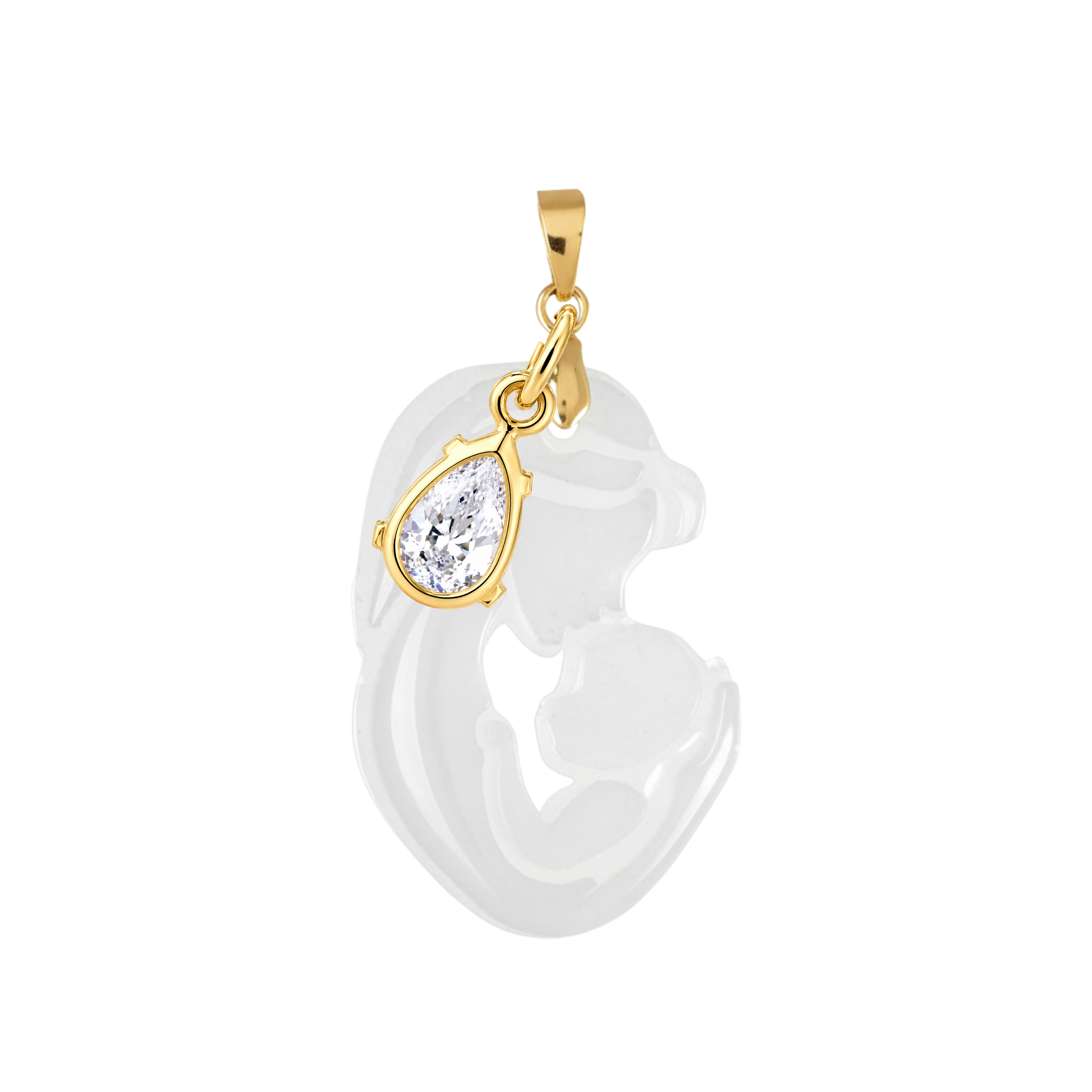 Mother and Baby with Zirconia Drop