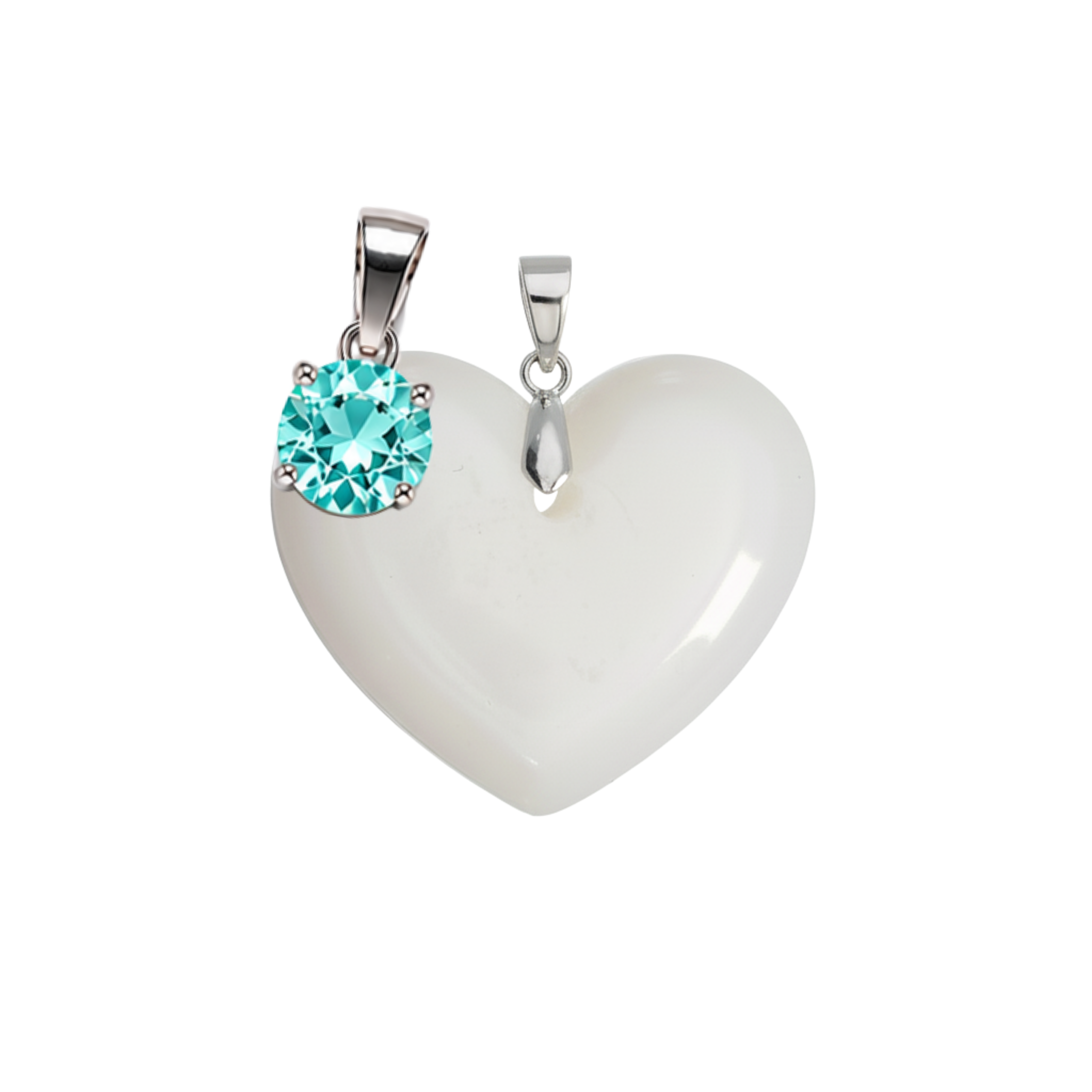 Corazón Gordito Adicional con Colgante del Mes de Nacimiento