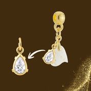Additional Charm with Gold Leaf and a Zirconia Drop – Kit not included