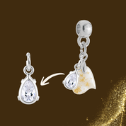 Additional Charm with Gold Leaf and a Zirconia Drop – Kit not included
