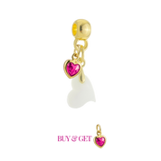 Mini Coração Torcido com Coração de Mãe