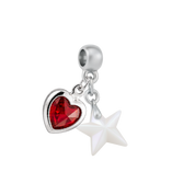 Mini Estrela com Coração Rubi