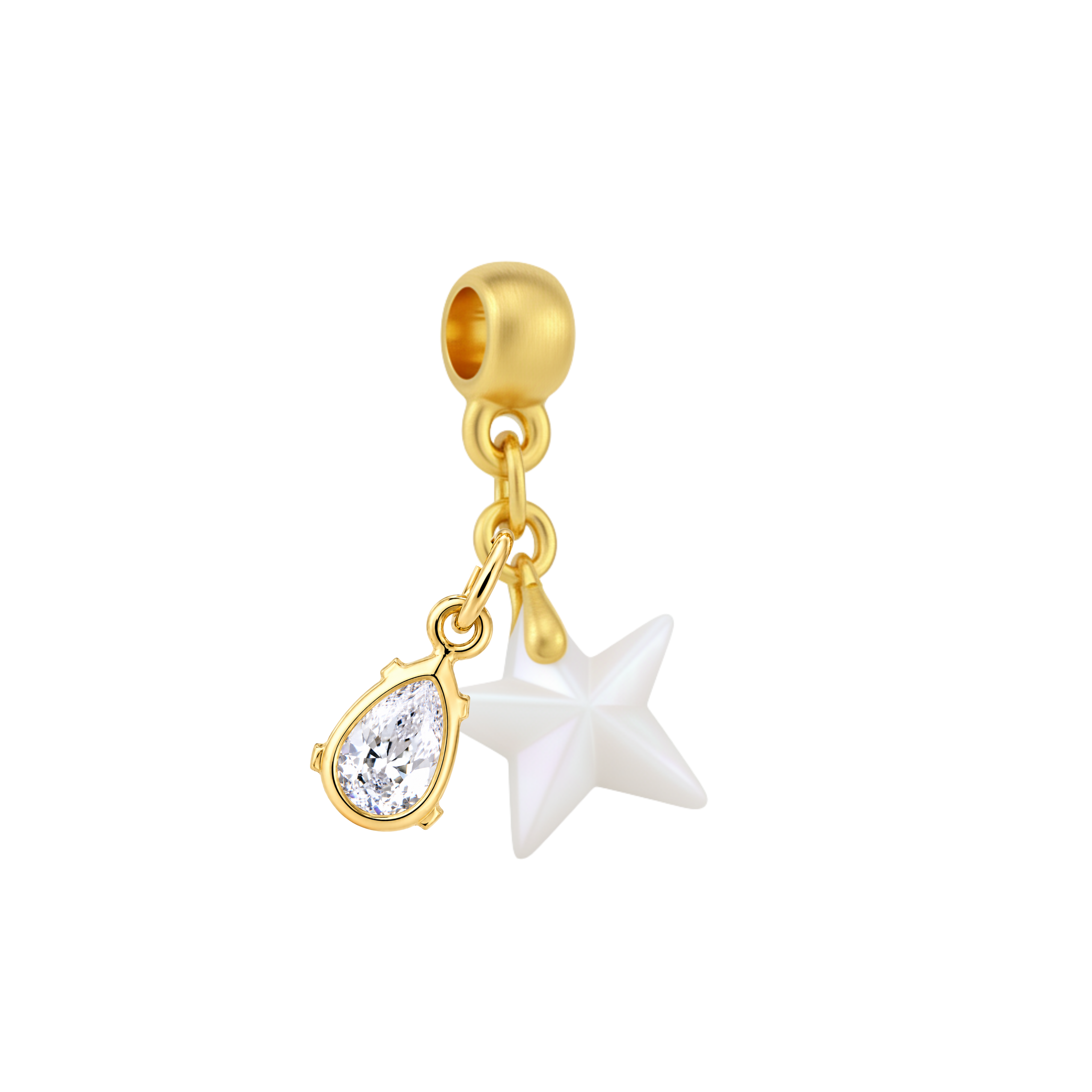 Mini Star with Zirconia Drop